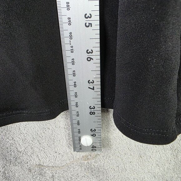 Womens Susan Graver Black Tunic Dress Short Sleeve Polyester Spandex Size 1X - Picture 7 of 8